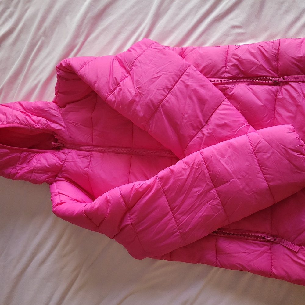Kids Pink Puffer Jacket